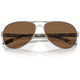 OAKLEY Women's Feedback Satin Chrome Frame/Prizm Bronze Lenses Sunglasses (OO4079-4759)