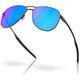 OAKLEY Contrail TI Satin Light Steel Frame/Prizm Sapphire Polar Lenses Sunglasses (OO6050-0457)
