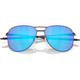OAKLEY Contrail TI Satin Light Steel Frame/Prizm Sapphire Polar Lenses Sunglasses (OO6050-0457)