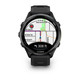 GARMIN Forerunner 970 Carbon Gray DLC Titanium Black Case GPS Running Watch with Black/Translucent Whitestone Band