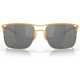 OAKLEY Men's Holbrook Ti Satin Gold Frame/Prizm Black Polar Lenses Sunglasses (OO6048-0757)