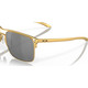 OAKLEY Men's Holbrook Ti Satin Gold Frame/Prizm Black Polar Lenses Sunglasses (OO6048-0757)