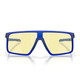 OAKLEY Unisex Helux Matte Crystal Blue Frame/ Prizm Gaming Lenses Rectangular Sunglasses (OO9285-0361)