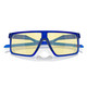 OAKLEY Unisex Helux Matte Crystal Blue Frame/ Prizm Gaming Lenses Rectangular Sunglasses (OO9285-0361)