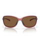 OAKLEY Women's Cohort Matte Transparent Berry Frame/Prizm Bronze Lenses Polarized Sunglasses (OO9301-1861)