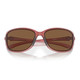 OAKLEY Women's Cohort Matte Transparent Berry Frame/Prizm Bronze Lenses Polarized Sunglasses (OO9301-1861)