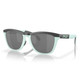 OAKLEY Frogskins Range Matte Carbon/Blue Milkshake Frame/Prizm Black Sunglasses (OO9284-0355)