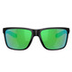 COSTA DEL MAR Men's Broadbill II Matte Black/Green Mirror 580P Polarized Sunglasses 06S9120-91200758