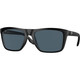 COSTA DEL MAR Men's Mainsail Matte Black/Gray 580p Polarized Sunglasses 06S9107-91070855