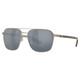 COSTA DEL MAR Men's Wader Brushed Gunmetal/Gray Silver Mirror Polarized Sunglasses 06S4003-40031858