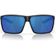 COSTA DEL MAR Men's Rincon II Matte Black/Blue Mirror Polarized 580P Sunglasses 06S9121-91210364