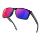 OAKLEY Holbrook Sunglasses with Matte Black Frame and Red Iridium Lens OO9102-36