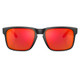 OAKLEY Holbrook Sunglasses with Matte Black Frame and Prizm Ruby Lenses OO9102-E255