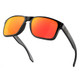 OAKLEY Holbrook Sunglasses with Matte Black Frame and Prizm Ruby Lenses OO9102-E255