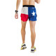 CHICKNLEGS Men's Texas Flag 4" Half Split Shorts