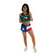 CHICKNLEGS Women's Texas Flag 1.5" Split Shorts