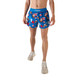 CHICKNLEGS Men's USA Pool Party 4" Half Split Shorts
