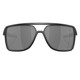 OAKLEY Men's Castel Sunglasses with Matte Black Ink Frame and Prizm Black Polarized Lens (OO9147-0263)