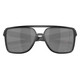 OAKLEY Men's Castel Sunglasses with Matte Black Ink Frame and Prizm Black Polarized Lens (OO9147-0263)