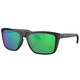 COSTA DEL MAR Men's Mainsail Black/Green Mirror Polarized Sunglasses (06S9107-91070255)