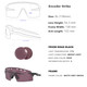 OAKLEY Men's Encoder Strike Vented Matte Grey Smoke Frame/Prizm Road Black Lenses Sunglasses (OO9235-1039)