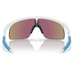 OAKLEY Youth Resistor Polished White Frame/Prizm Sapphire Lenses Sunglasses (OJ9010-0723)