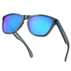OAKLEY Men's Frogskins Sunglasses with Crystal Black Frame and Prizm Sapphire Polarized Lens (OO9013-F655)
