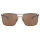 OAKLEY Holbrook Ti Sunglasses with Satin Pewter Frame and Prizm Tungsten Polarized Lens (OO6048-857)