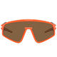 OAKLEY Latch Panel Neon Orange Frame/Prizm Bronze Lenses Sunglasses (OO9404-1135)