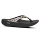 OOFOS Women's OOlala Limited Thong Leopard Recovery Sandals