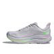 HOKA Men's Clifton 10 Ash Gray/Neon Green Running Shoes