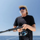 ELECTRIC Stacker Matte Black/Blue Polarized Pro Sunglasses (EE15001065)
