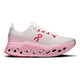 ON FOOTWEAR Womens Cloudsurfer Max Ivory/Peony Running Shoe
