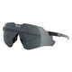 KOO Nebula Sunglasses with Black Glass Frame and Photochromic Graphite Mirror Lens (OEY00015-845)