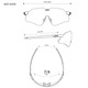 KOO Nebula Sunglasses with Black Glass Frame and Photochromic Graphite Mirror Lens (OEY00015-845)