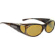 JONATHAN PAUL Aurora Brown Marble Gold Yellow Small Sunglasses (1082754)