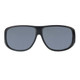 JONATHAN PAUL Aviator Matte Black Frame/PDX Grey Lens Fitover Sunglasses (1082755)