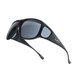 JONATHAN PAUL Aviator Matte Black Frame/PDX Grey Lens Fitover Sunglasses (1082755)