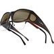 JONATHAN PAUL Jett Brown Marble/Amber Lens Large Sunglasses (1082819)
