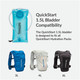 NATHAN SPORTS QuickStart 1.5 Liter Blue Hydration Bladder (NS70460-60019-1.5L)