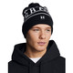UNDER ARMOUR Men's Halftime Pom Black/White Beanie (1386634-001-OSFM)