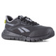 REEBOK Women's Flex Trainer Composite Toe Internal Met Guard Black Work Shoes with Elevated Ease On/Off