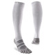 INJINJI Women's Compression Over the Calf Gray Running Socks