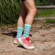 INJINJI Women's Ultra Run Crew Glacier Running Socks
