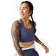 BROOKS Women's Luxe Pocket Heather Nightshadow Bra