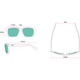 GOODR Slate G Lost in the Labyrinth Teal Sunglasses (G00859-SLG-01)