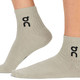 ON FOOTWEAR Unisex Logo Mid Hare/Brume Socks, 3 Pairs