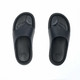 ROLL RECOVERY Women's Superplush S1 Carbon Black Flip Flops