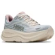 HOKA Women's Bondi 9 Glimmers Wide Alabaster/Mineral Blue Running Shoes