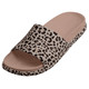 NATIVE SHOES Unisex Spencer LX Wanderfoam Print Chameleon Pink/Chameleon Pink/Leopard Slide Sandals